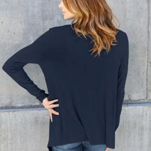 Basic Bae Full Size Open Front Long Sleeve Cardigan - Image 3