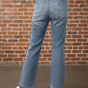 Judy Blue Full Size Mid Rise Slim Bootcut Tummy Control Release Hem Jeans Plus Size - Image 3