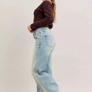 Judy Blue High Waist Column Straight Jeans - Image 8