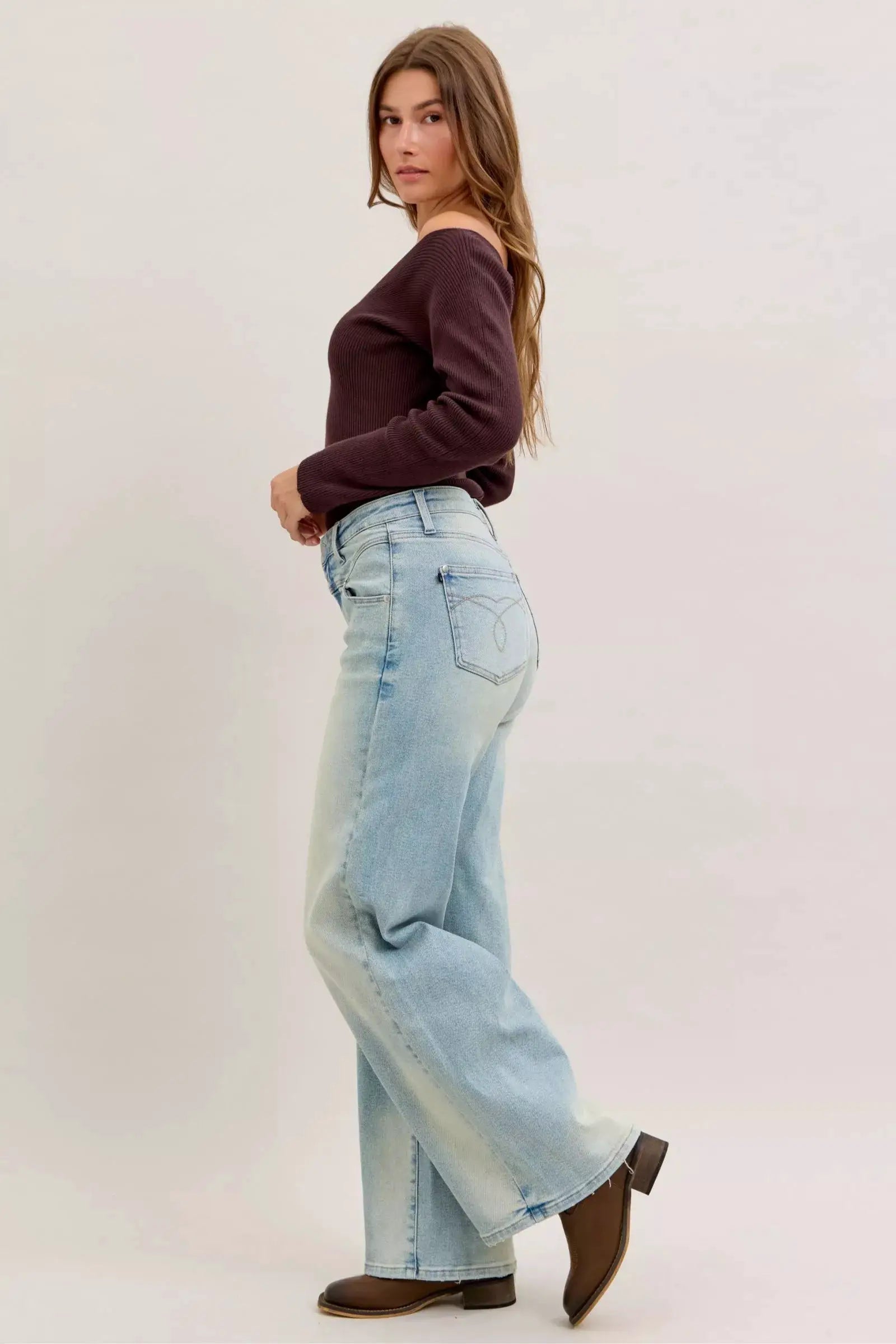 Judy Blue High Waist Column Straight Jeans - Image 8