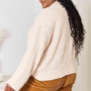 Double Take Open Front Long Sleeve Cardigan - Image 2