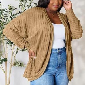 Basic Bae Full Size Ribbed Cocoon Cardigan - Image 11
