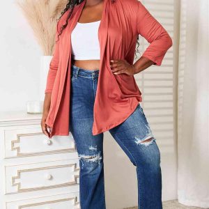 Culture Code Full Size Open Front Cardigan - Image 8