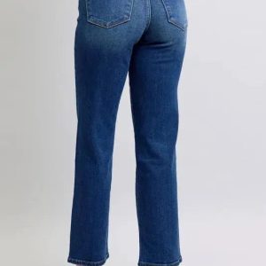 Judy Blue Full Size Side Seam Detail Straight Jeans with Pockets - Image 2