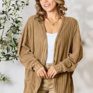 Basic Bae Full Size Ribbed Cocoon Cardigan - Image 8