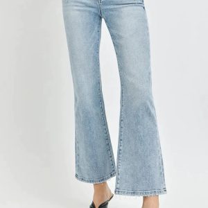 RISEN Full Size High Rise Ankle Flare Jeans - Image 5