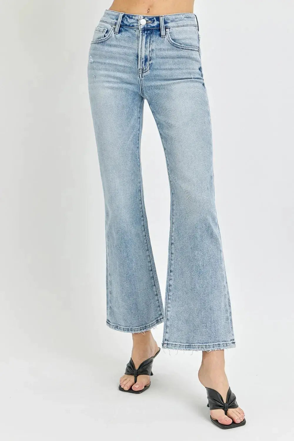 RISEN Full Size High Rise Ankle Flare Jeans - Image 5