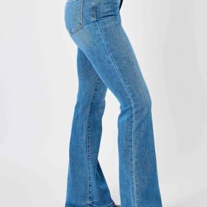 Judy Blue Full Size High-Waisted Classic Flare Jeans Plus Size - Image 9