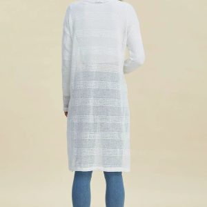 Double Take Full Size Open Front Longline Cardigan - Image 28
