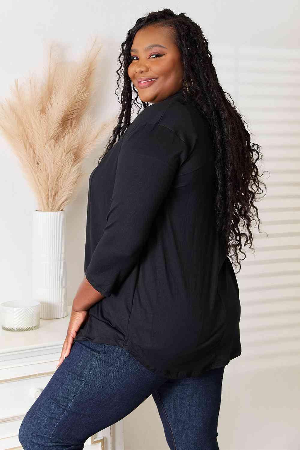 Culture Code Full Size Open Front Cardigan - Image 2
