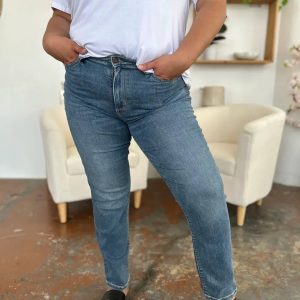 Judy Blue Full Size High Waist Straight Jeans - Image 5