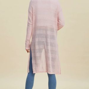 Double Take Full Size Open Front Longline Cardigan - Image 14