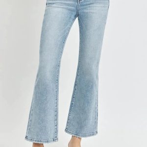 RISEN Full Size High Rise Ankle Flare Jeans - Image 4