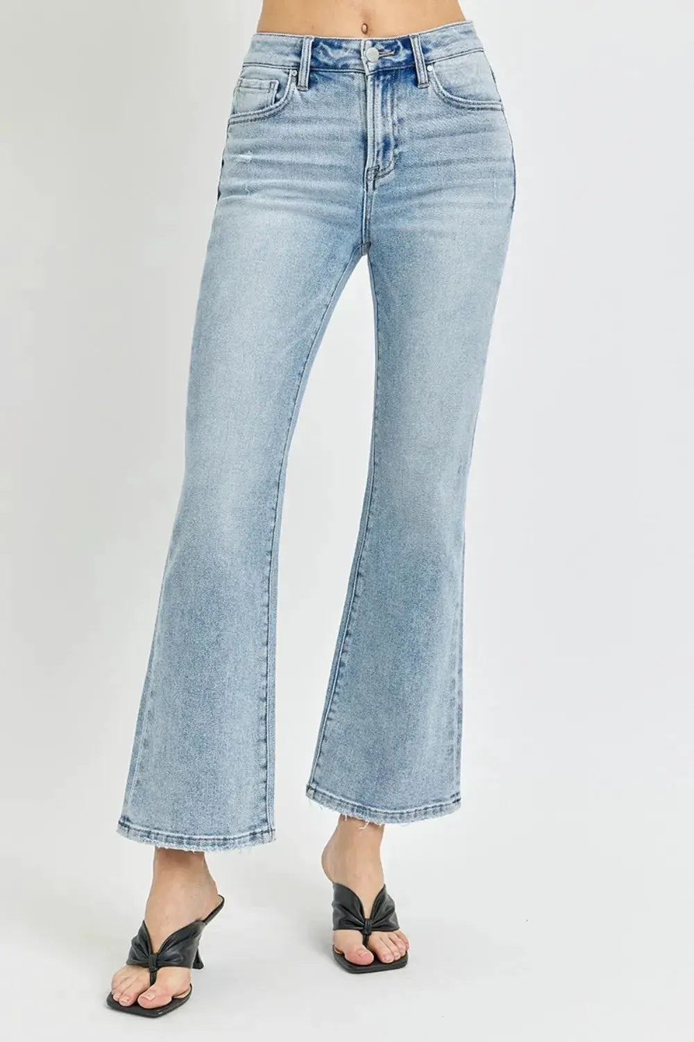 RISEN Full Size High Rise Ankle Flare Jeans - Image 4