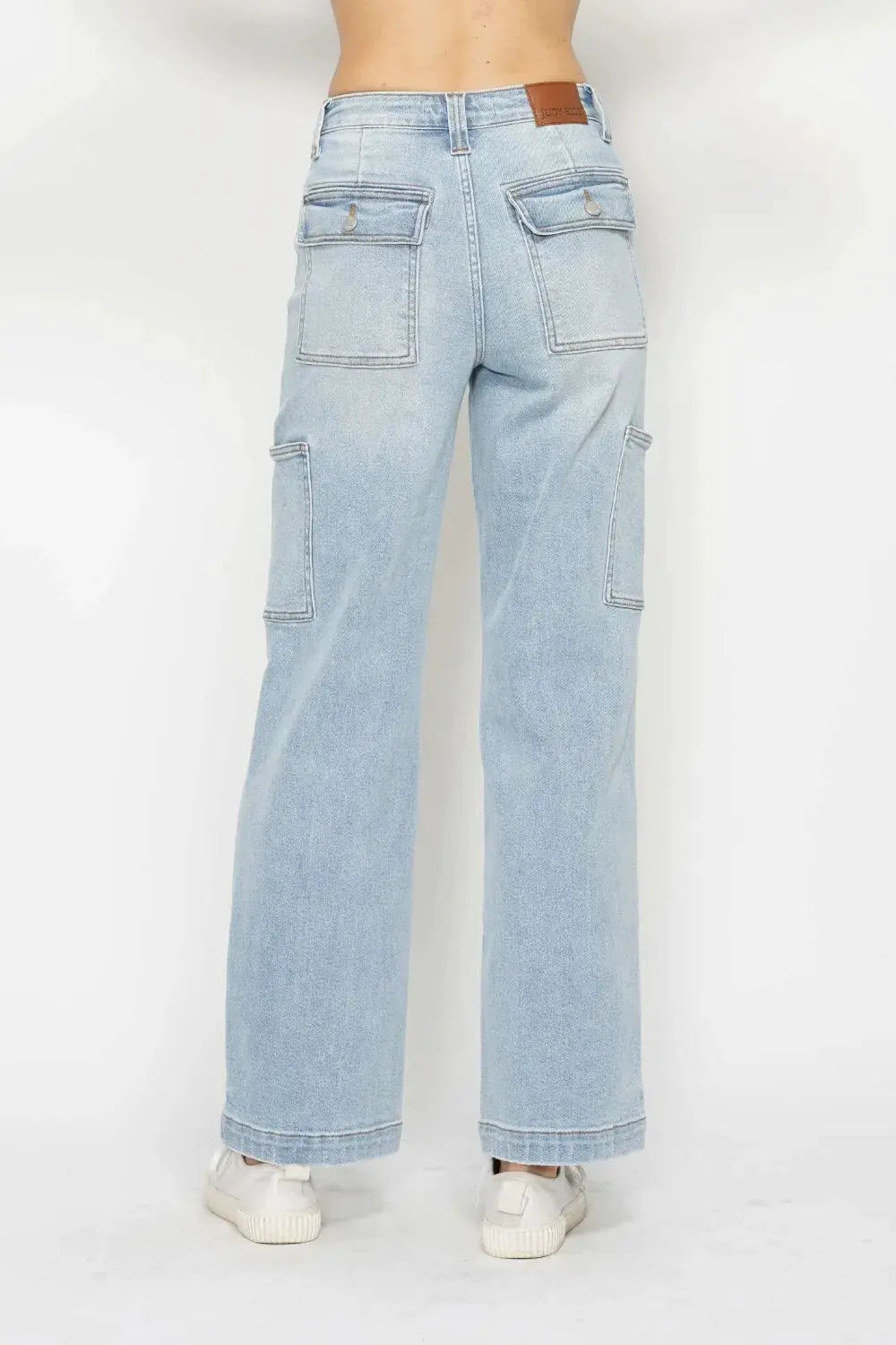 Judy Blue Full Size High Waist Straight Cargo Jeans - Image 2