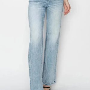 RISEN Full Size High Rise Straight Jeans Plus Size - Image 1