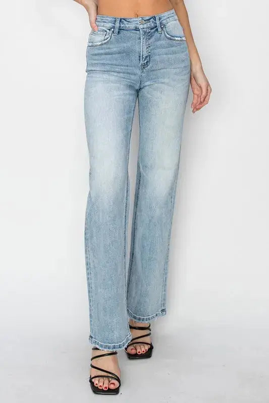 RISEN Full Size High Rise Straight Jeans Plus Size
