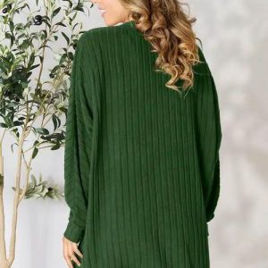 Basic Bae Full Size Ribbed Cocoon Cardigan - Image 24