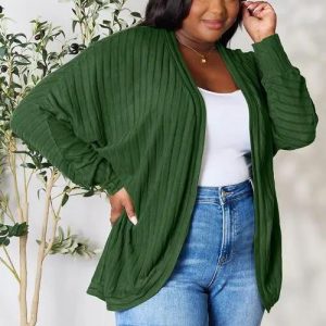 Basic Bae Full Size Ribbed Cocoon Cardigan - Image 25