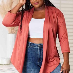 Culture Code Full Size Open Front Cardigan - Image 5
