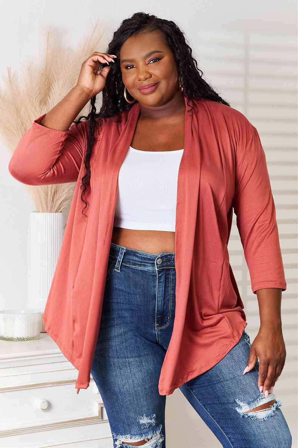Culture Code Full Size Open Front Cardigan - Image 5
