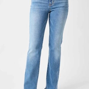 Judy Blue Full Size Mid-Rise Waist Straight Jeans - Image 14