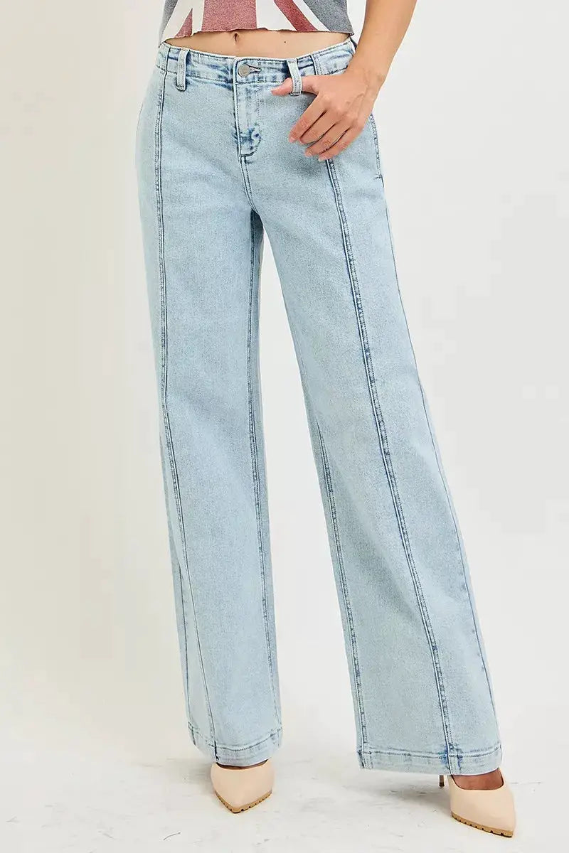 RISEN Slouchy Wide Leg Jeans - Image 2
