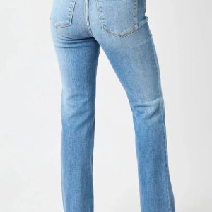 Judy Blue Full Size Mid-Rise Waist Straight Jeans - Image 15