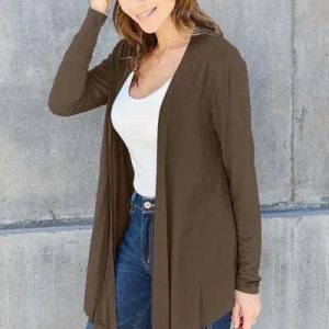 Basic Bae Full Size Open Front Long Sleeve Cardigan - Image 10