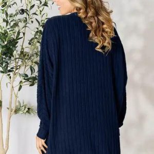 Basic Bae Full Size Ribbed Cocoon Cardigan - Image 17