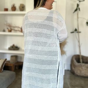 Double Take Full Size Open Front Longline Cardigan - Image 22