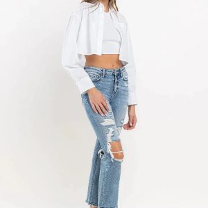 Lovervet Full Size High Rise Slim Straight Jeans - Image 5