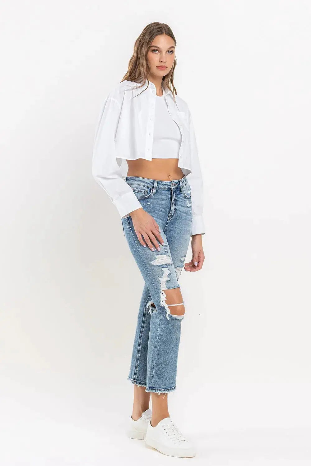 Lovervet Full Size High Rise Slim Straight Jeans - Image 5