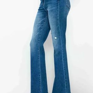 bytos Full Size High Rise Bootcut Jeans with Pockets - Image 7