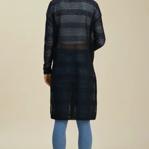 Double Take Full Size Open Front Longline Cardigan - Image 35