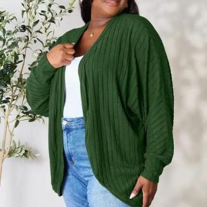 Basic Bae Full Size Ribbed Cocoon Cardigan - Image 26