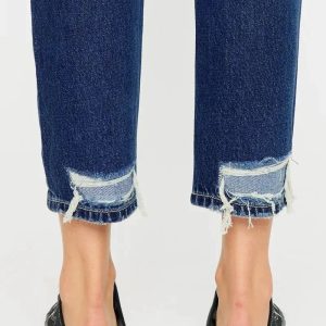 Kancan High Rise Distressed Mom Fit Jeans - Image 11