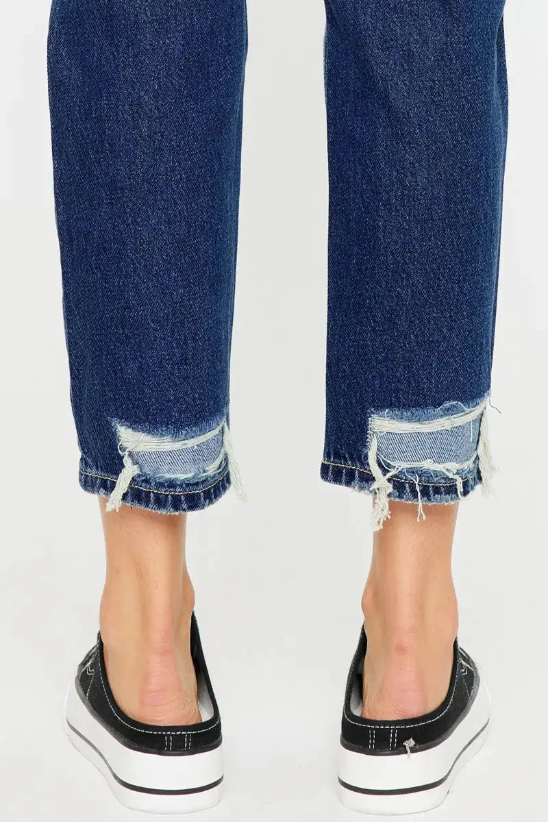 Kancan High Rise Distressed Mom Fit Jeans - Image 11