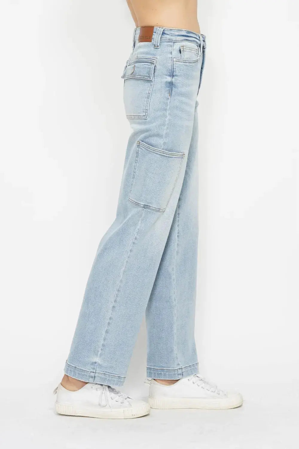 Judy Blue Full Size High Waist Straight Cargo Jeans - Image 7