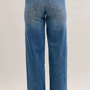 Judy Blue MR Column Straight Jeans with Corduroy Waist - Image 4