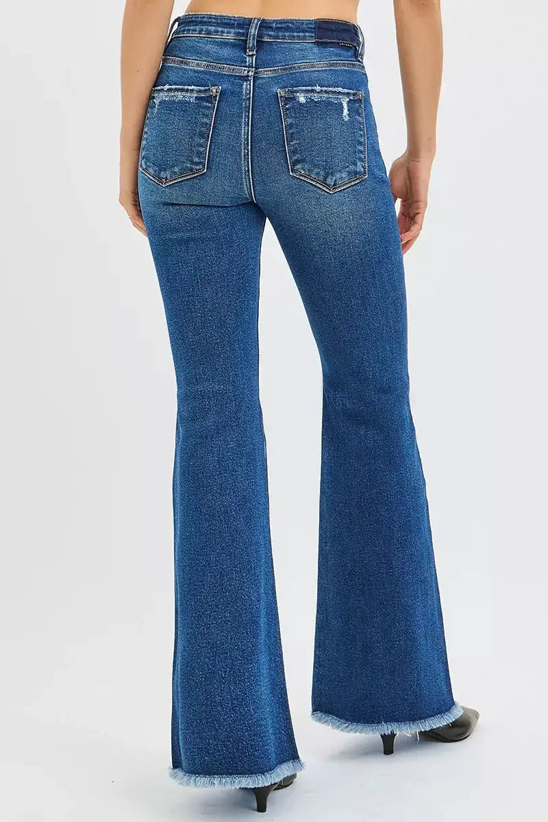 RISEN High Rise Flare Jeans - Image 5