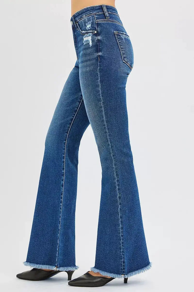 RISEN High Rise Flare Jeans - Image 4