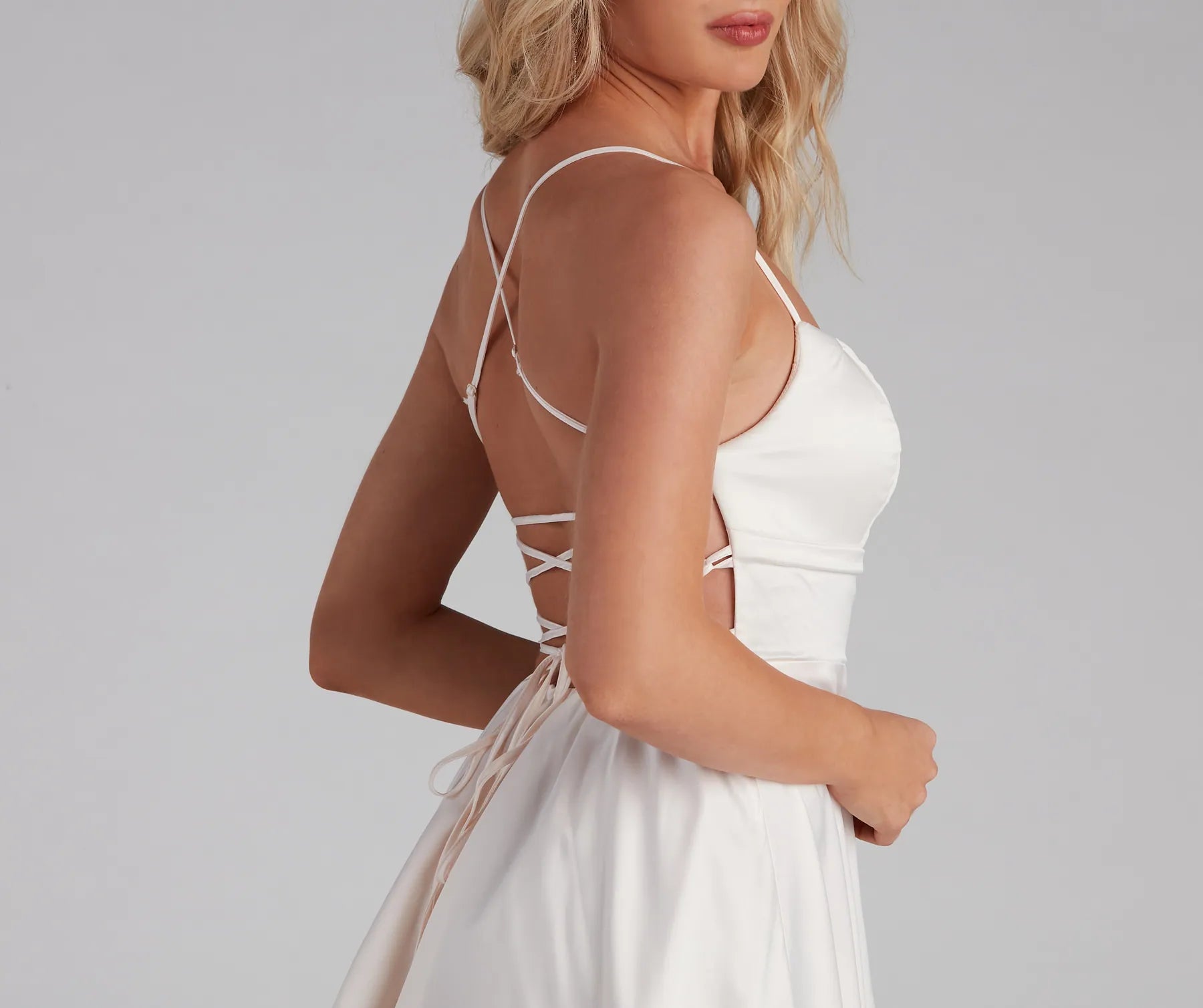Sonya Satin Dress - Image 2