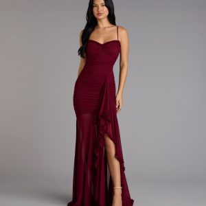 Sherrie Mesh Slit Mermaid Formal Dress - Image 5