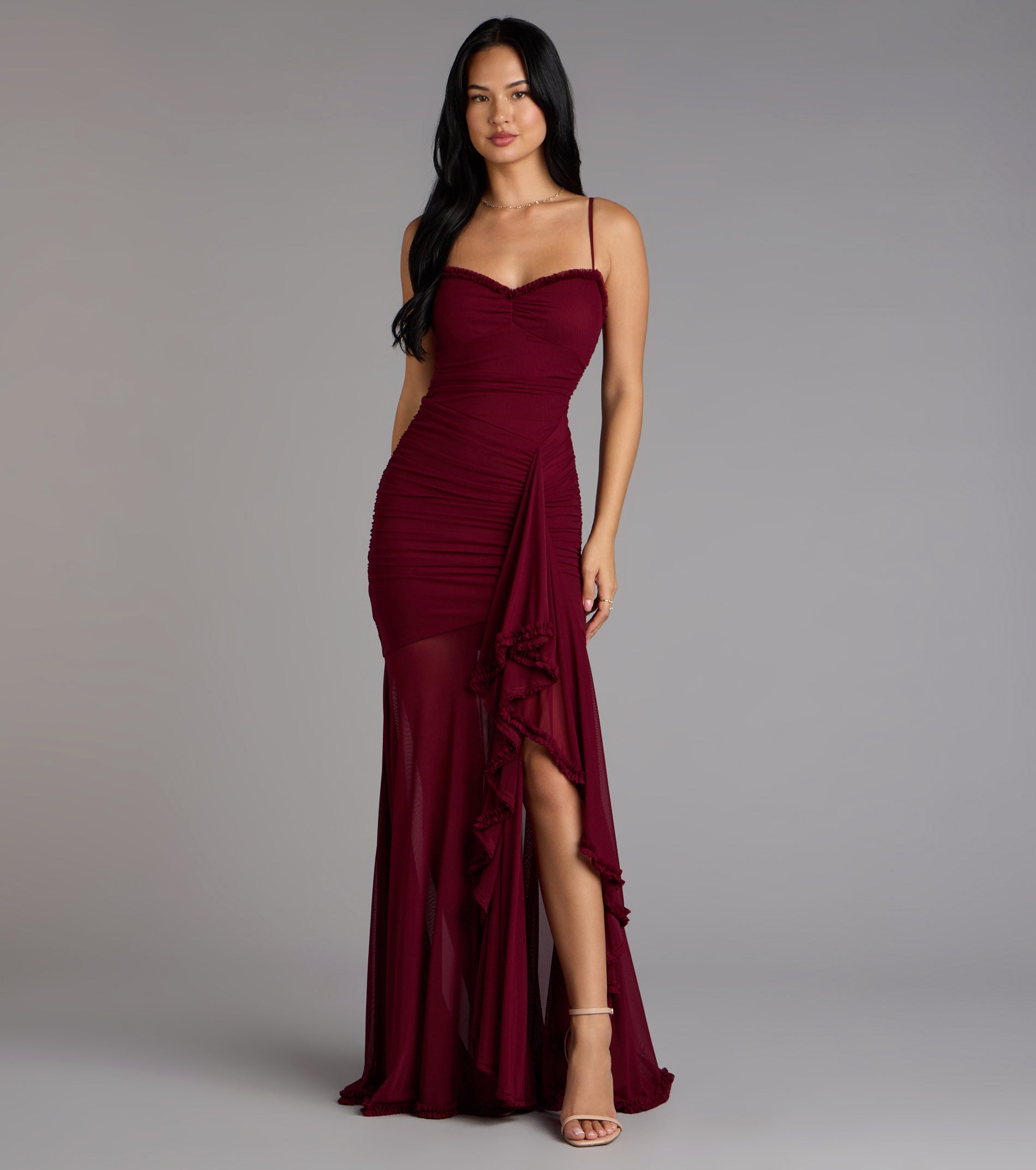 Sherrie Mesh Slit Mermaid Formal Dress - Image 5