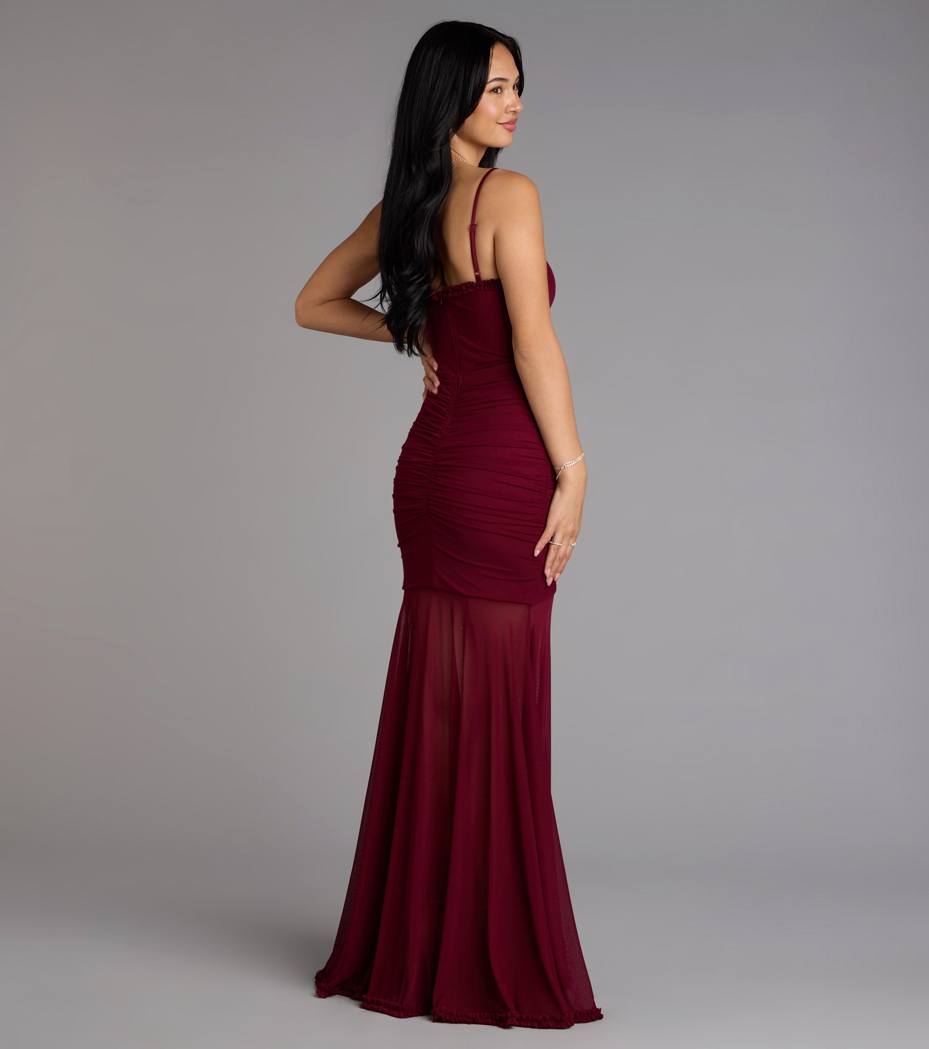 Sherrie Mesh Slit Mermaid Formal Dress - Image 6