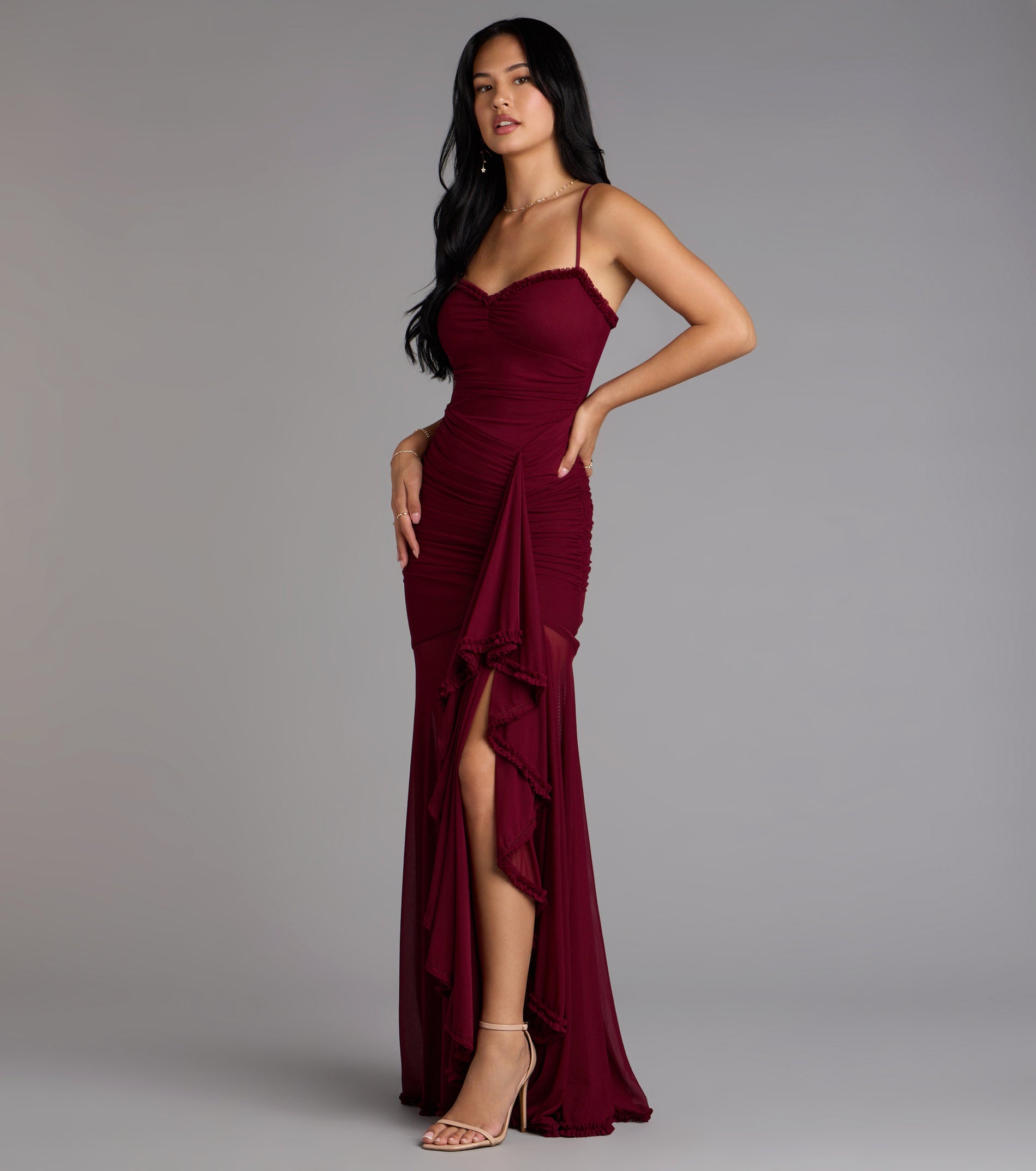 Sherrie Mesh Slit Mermaid Formal Dress - Image 8