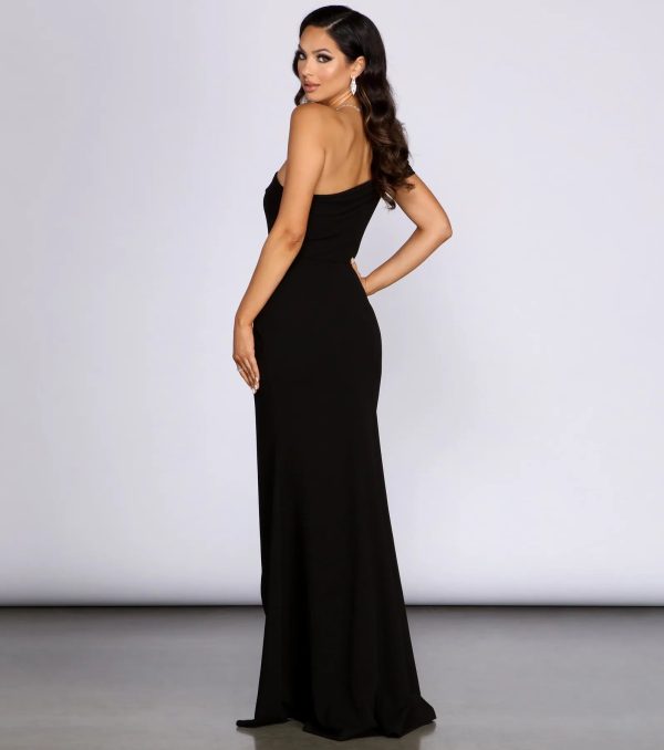 Susana Asymmetric Off-Shoulder Mermaid Dress