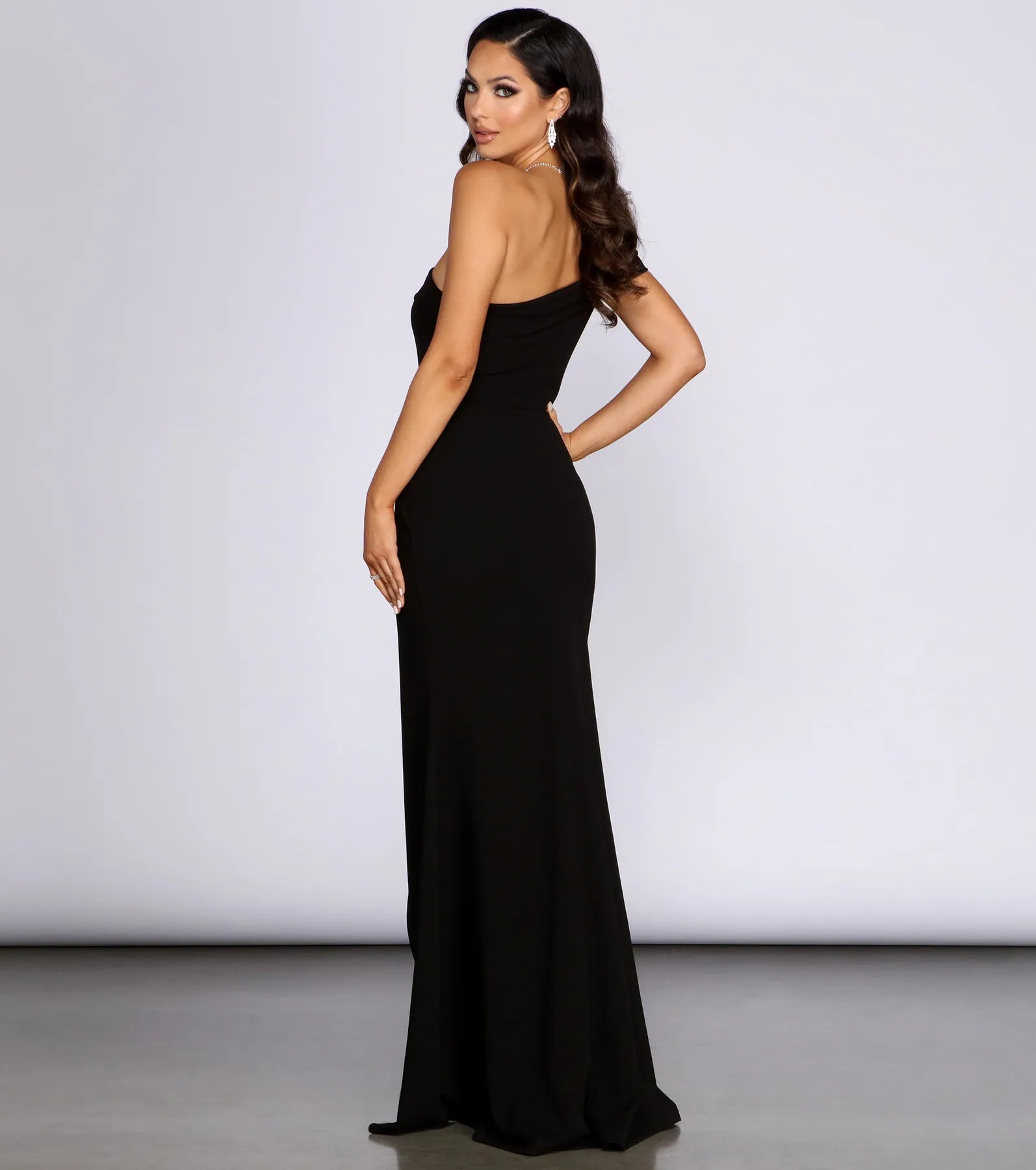Susana Asymmetric Off-Shoulder Mermaid Dress - Image 6