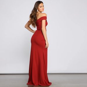 Susana Asymmetric Off-Shoulder Mermaid Dress - Image 14